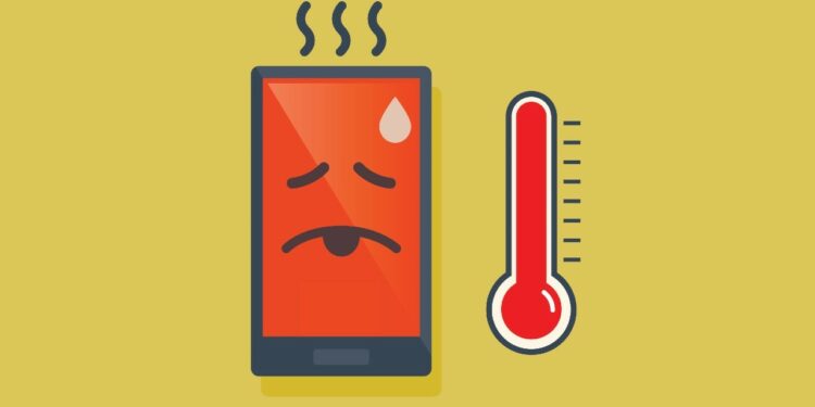 ارتفاع درجة حرارة هاتف Android